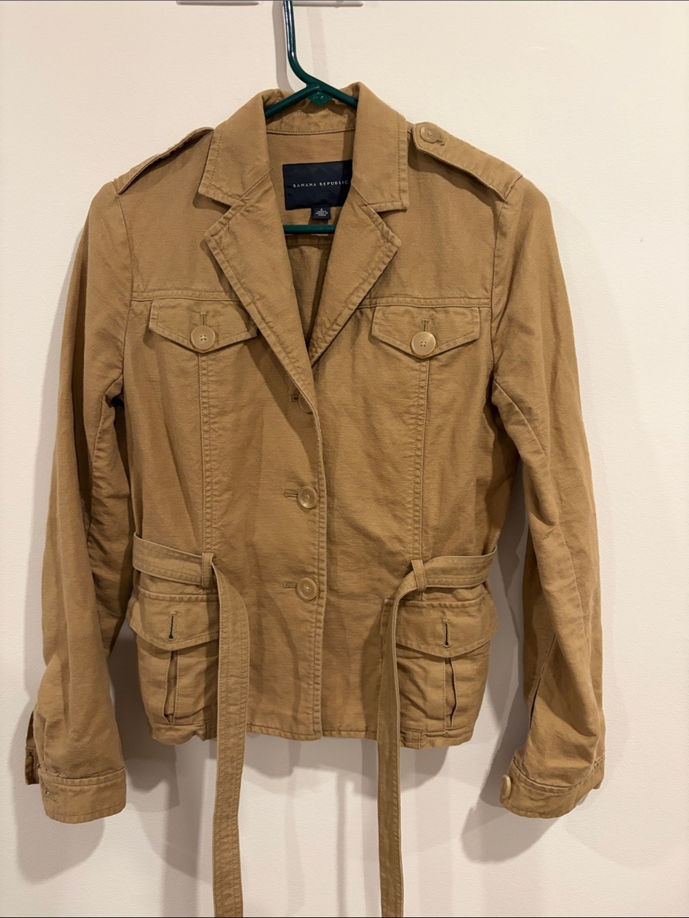 Banana Republic Tan Belted Utility Jacket